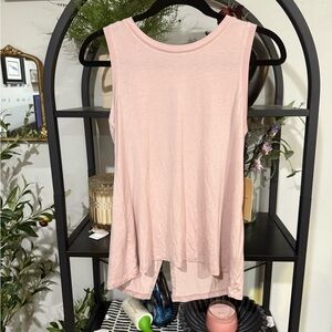 Halogen Asymmetrical Pink Muscle Tee size xs
